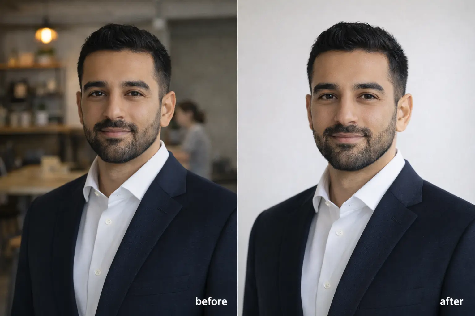 Natural Light Adjustment After Background Removal