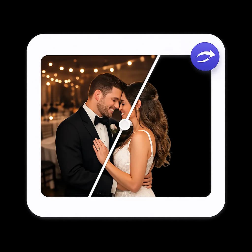 Fast Wedding Photo Background Removal