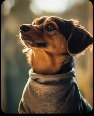 Dog with background removed